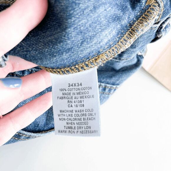 Polo RL Mens Denim Jeans Ashmore Original Straight Leg Blue Wash Size 34 - Picture 8 of 12